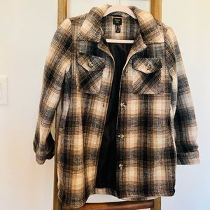 Forever 21 Girls Flannel Coat (Long)